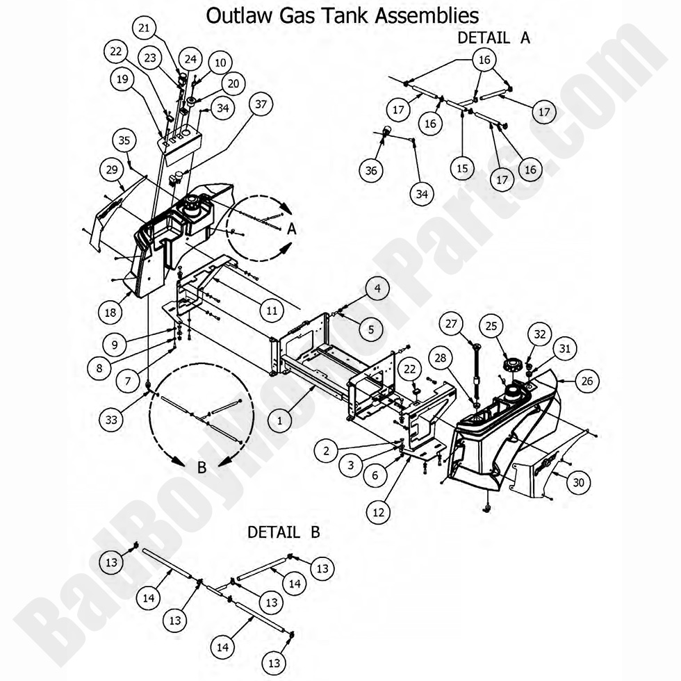 2017 Outlaw & Outlaw Extreme - Console & Fuel Tanks